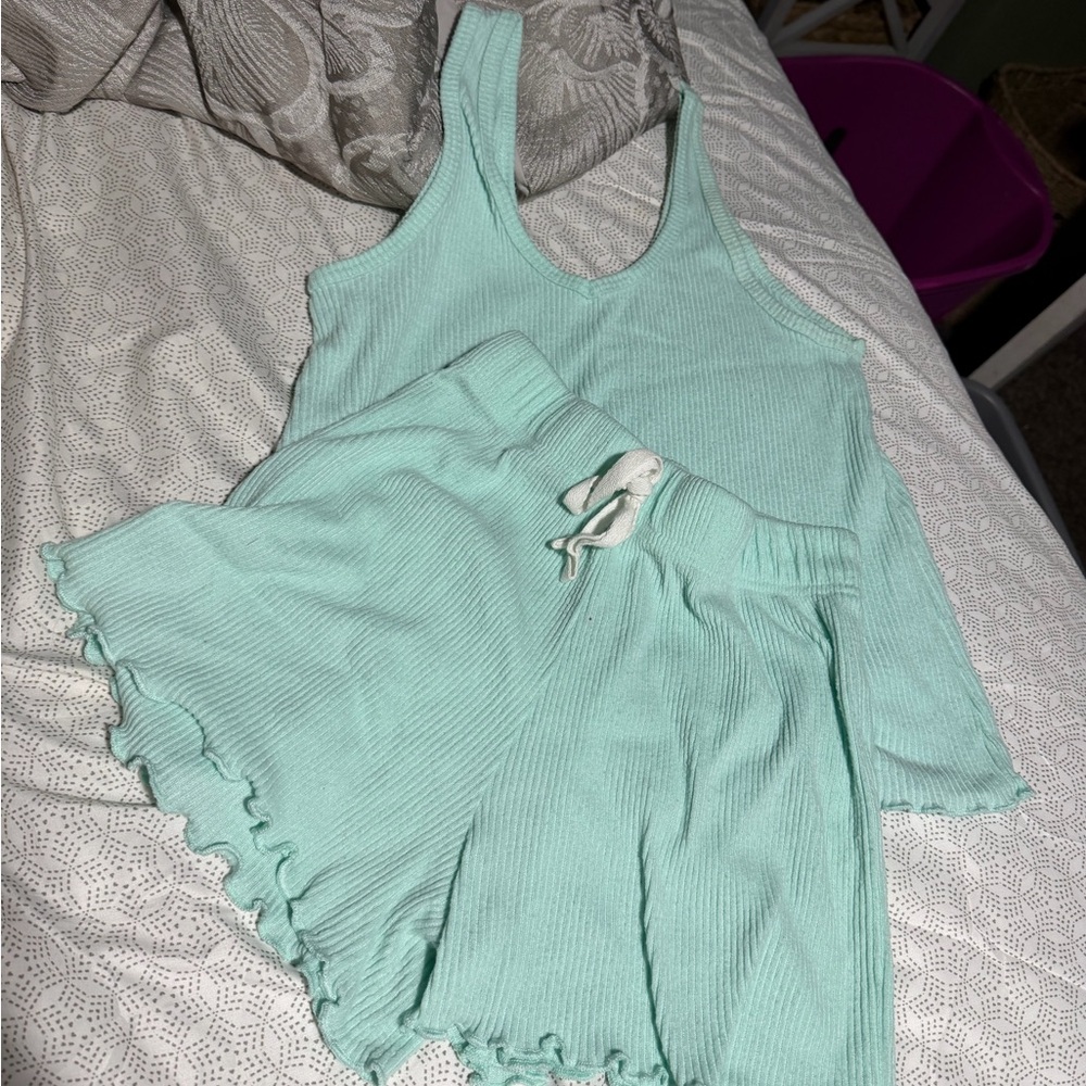 ❄️🐣Mint Green Kids Pajama Set